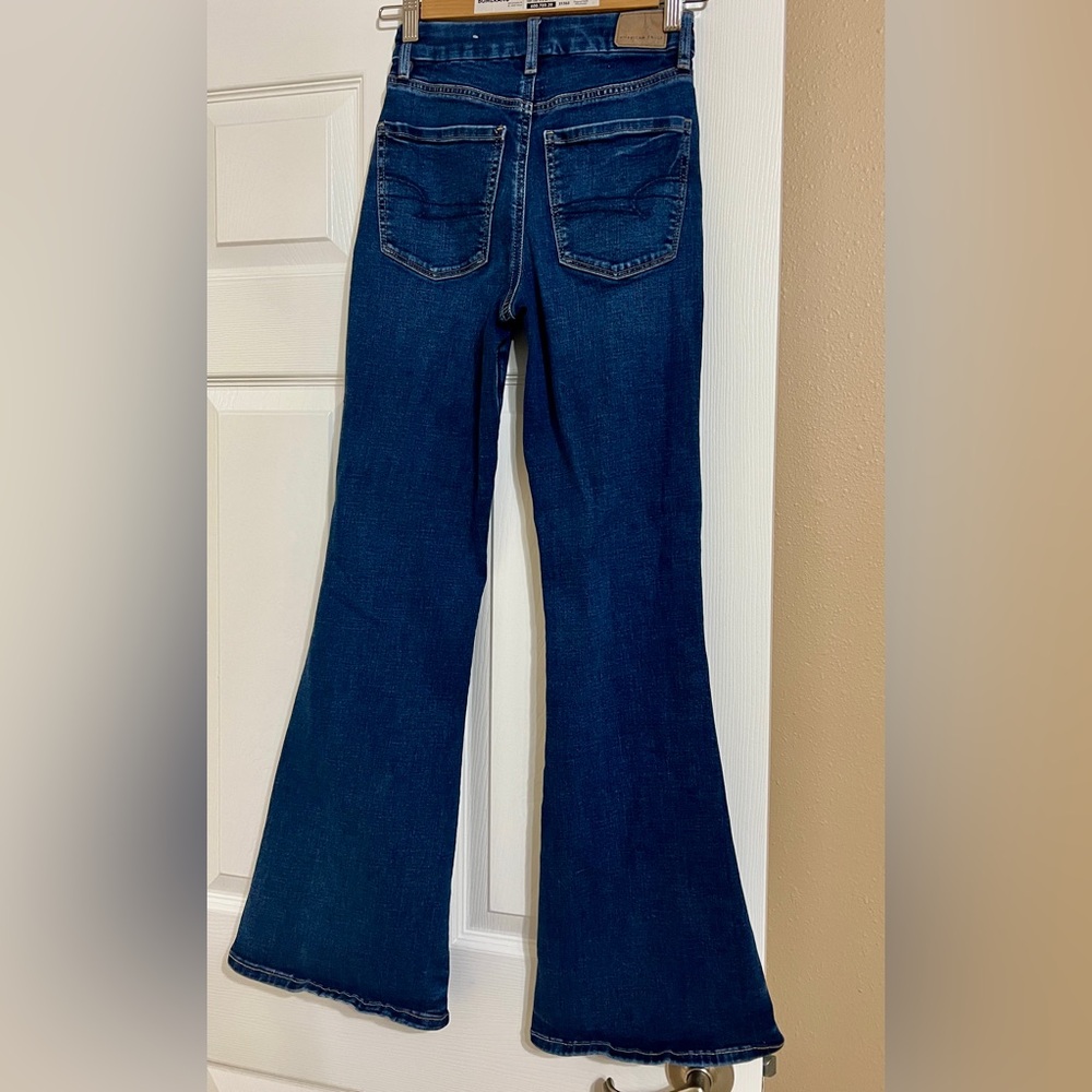 American Eagle Dark wash Blue Flare Jeans size: 00